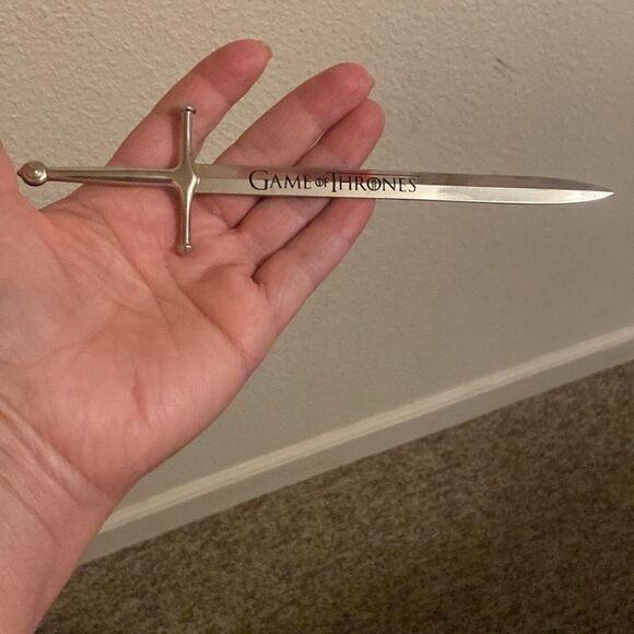 HBO Other - HBO GAME OF THRONES Tone Silver Sword Letter Opener